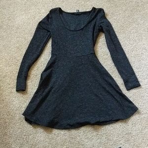 Black patterned dress!